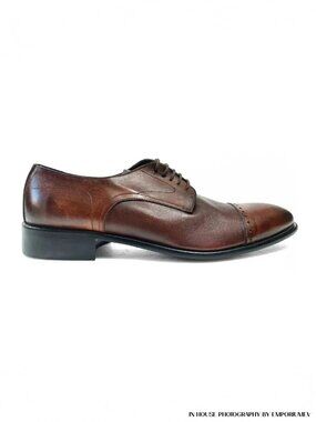 Perlamoda Derby Shoes Brown Vernice Leather Men 11 US 44 EUR (0011)
